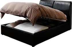 Hygena Vince Kingsize Ottoman Bed Frame - Black